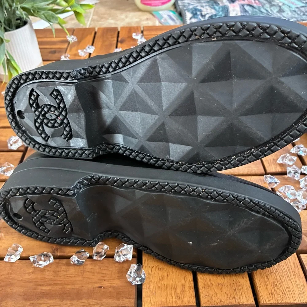 CHANEL Rubber Winter Boots - Picture 6 of 12